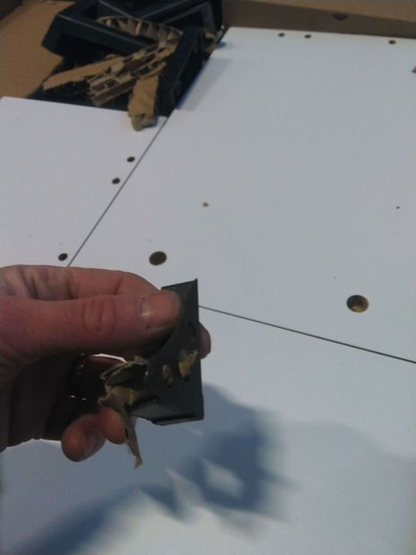 Konferenční stolek Bunuto (bílá + černá) *bazár *bazar