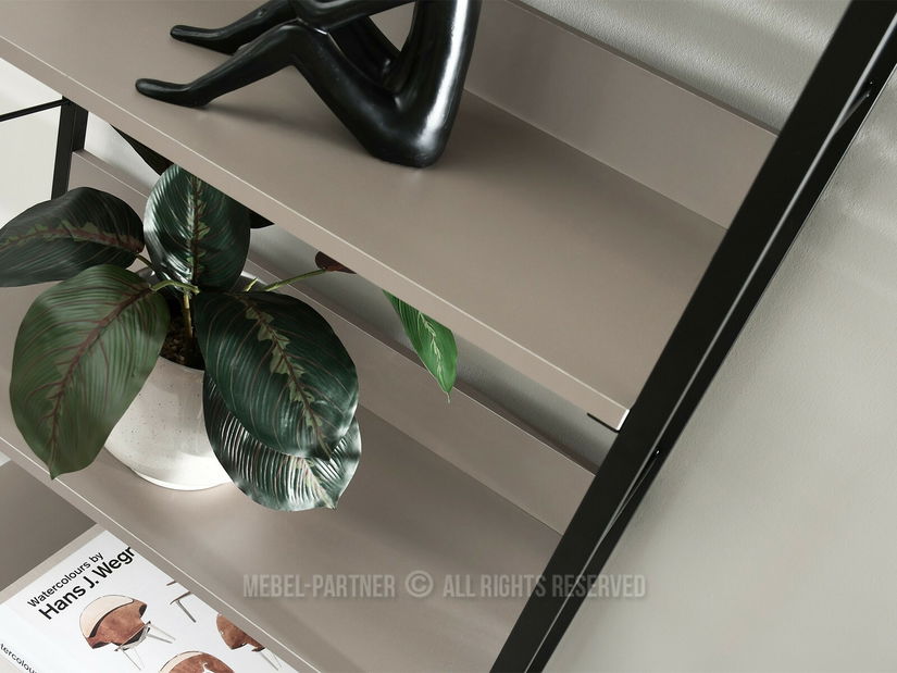 Regál Ligero (béžová + černá)