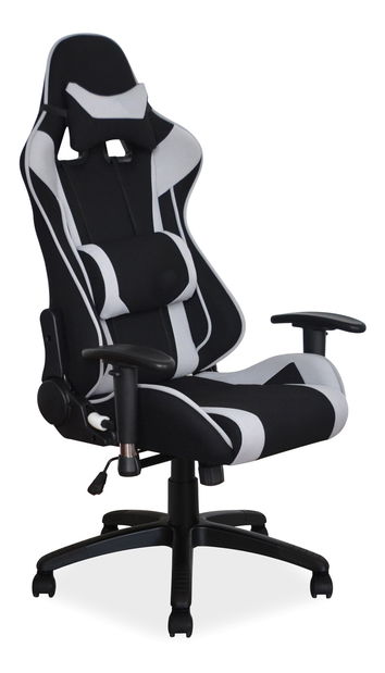 Kancelářské křeslo Vincenza (černá + šedá)