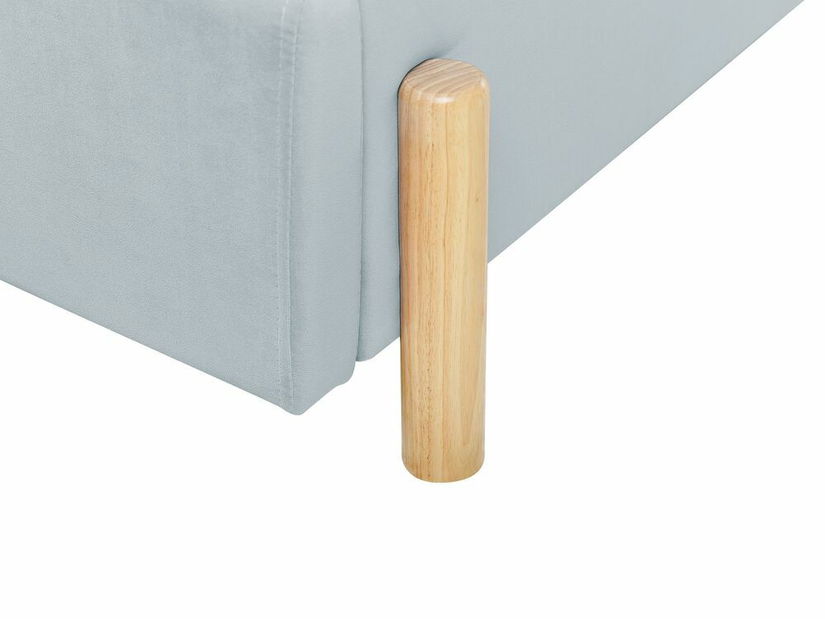 Jednolůžková postel 90 cm Annesile (modrá) (s roštem)