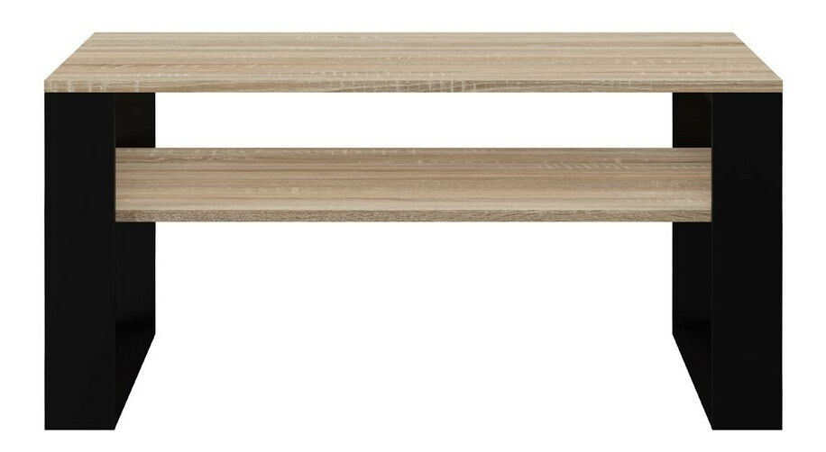 Konferenční stolek Maduro 2 (dub sonoma + černá)