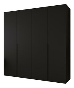 Šatní skříň 200 cm Alice 1 (černá + černá)