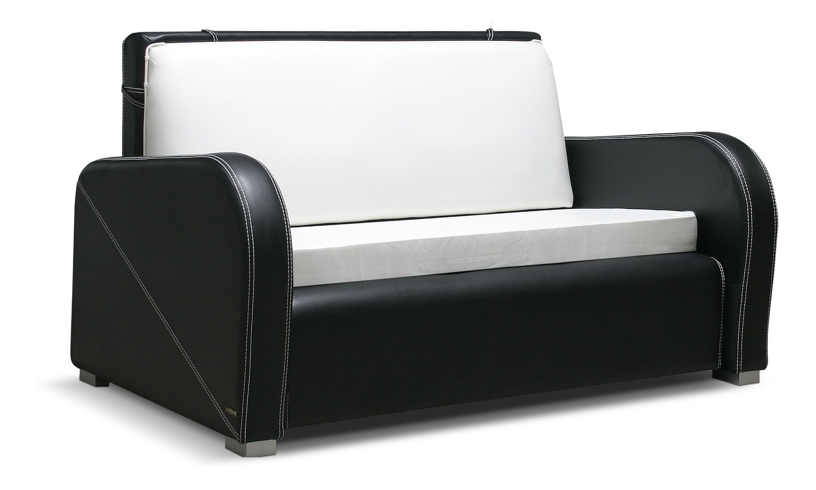 Pohovka dvoused Narya (bílá + černá)