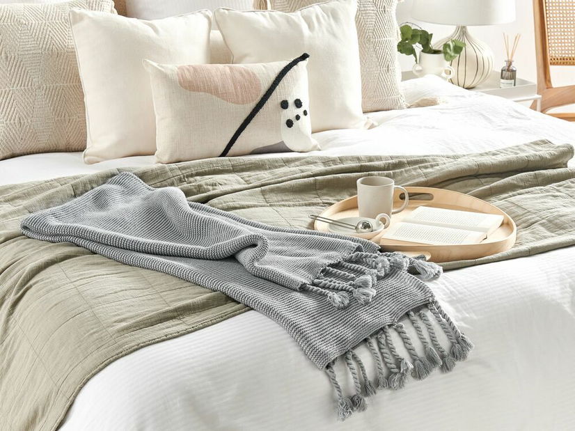 Deka 150x125 cm NAVIRA (textil) (šedá)