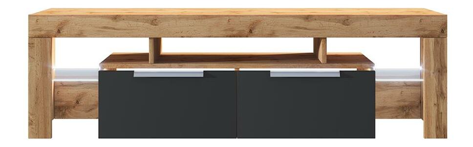 TV skříňka/stolek Vulcano (dub lancaster + černá)