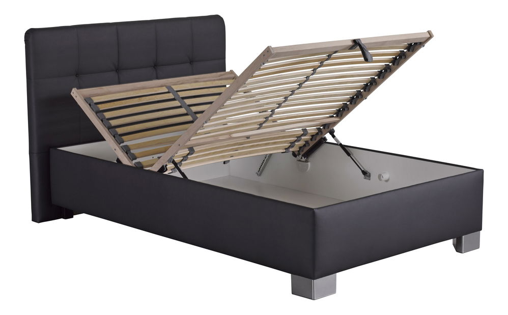 Manželská postel 140 cm Blanár Kelly (šedá) (s roštem)