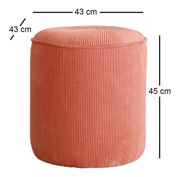 Taburetka Tedelezza (korálová)