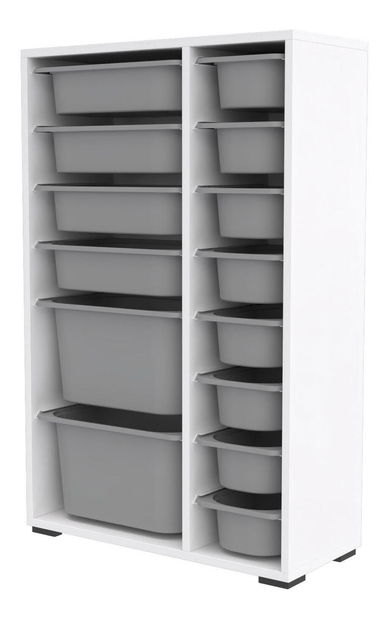 Organizér na hračky Dremonka 7 (šedá + bílá)