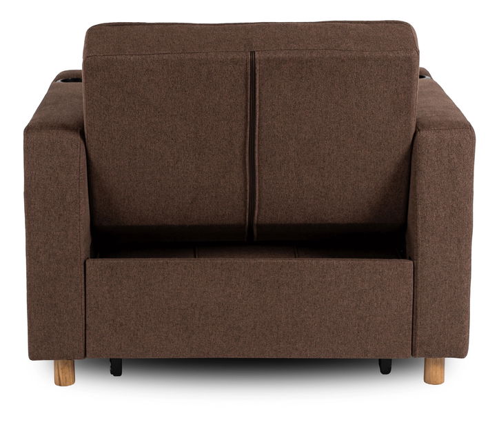 Rozkládací křeslo Suspendida (hnědá)