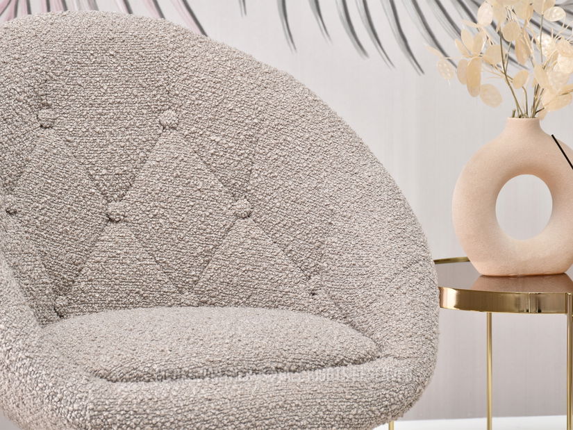 Křeslo Lush 3 (béžová + černá)