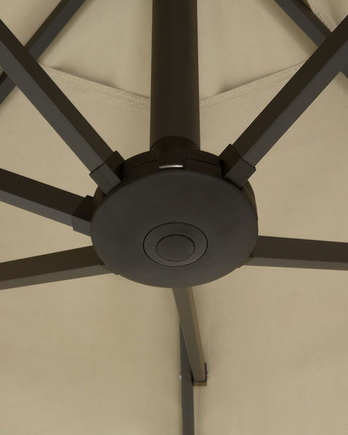 Slunečník 270x460x247 cm Silvania (tmavě šedá)