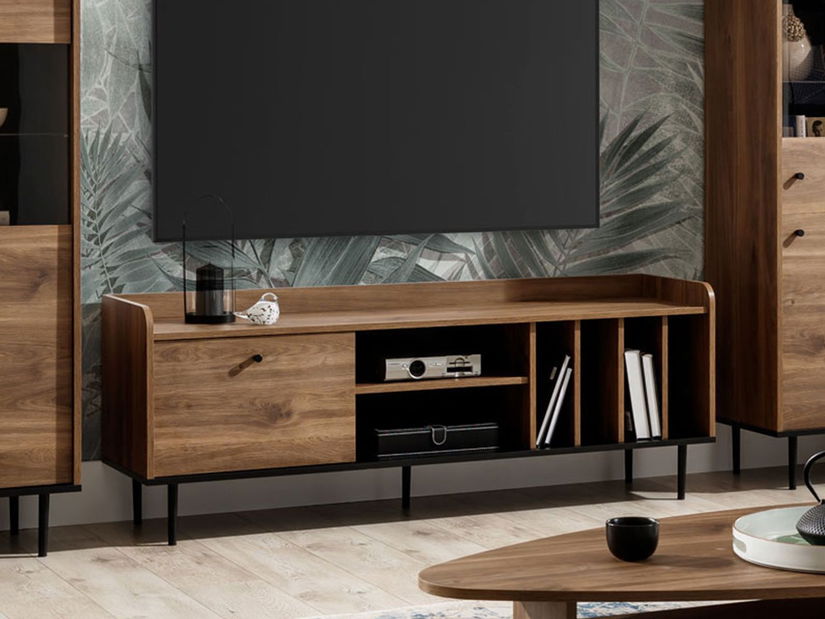 TV skříňka/stolek Percival PC8 (černá + brandy castello)