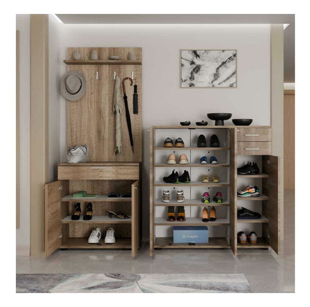 Botník (skříňka na boty) Aine (ořech světlý)