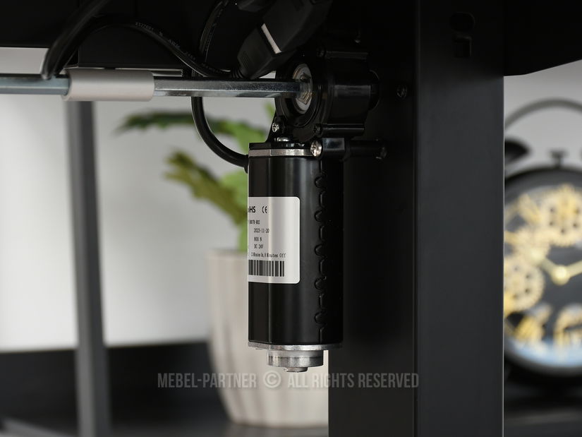 PC stolek Osto 120 (beton + černá)