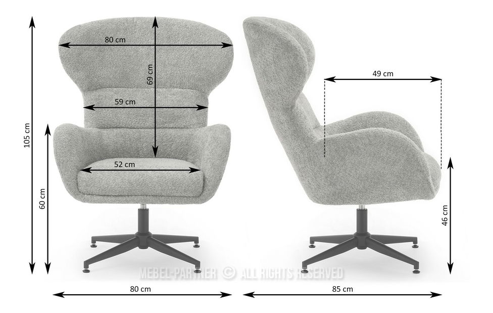 Křeslo Trudy (béžová + krémová)