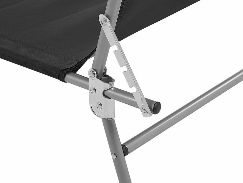 Zahradní lehátko Flor (černá)