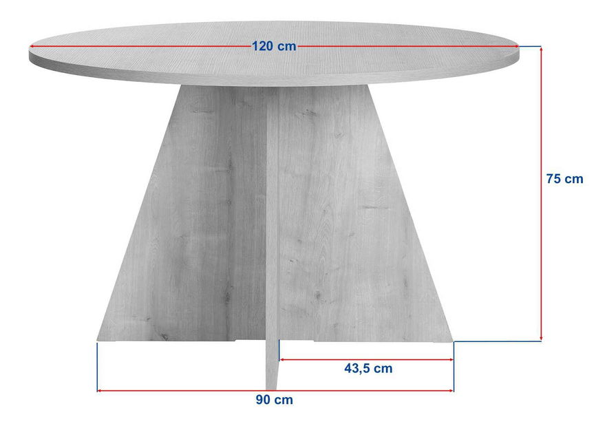 Jídelní stůl Virea (tmavé dřevo) 1