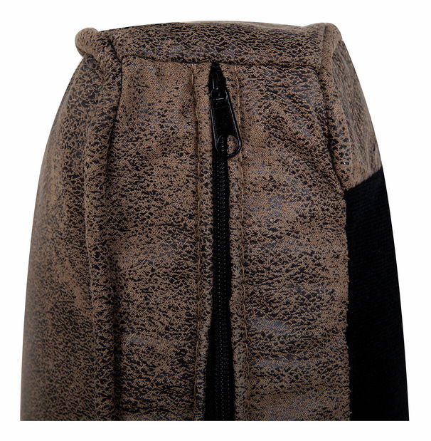 Rohová sedací souprava Närpes (hnědá) (s úl. prostorem) (P)