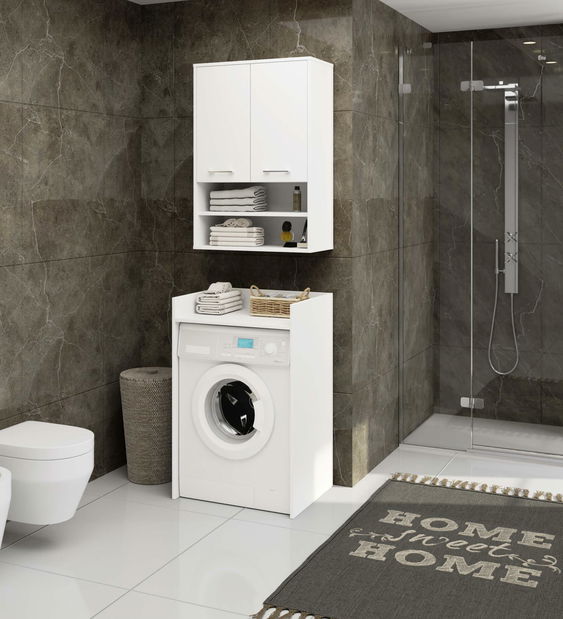 Závěsná koupelnová skříňka Farid TYP 7 (bílá)