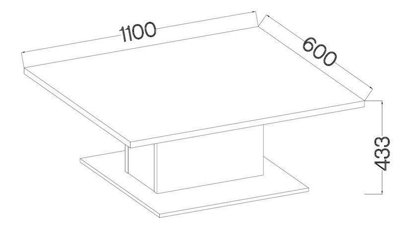 Konferenční stolek Denny (dub lefkas) *bazar
