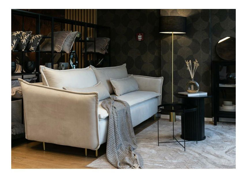 Pohovka Union (krémová + zlatá)