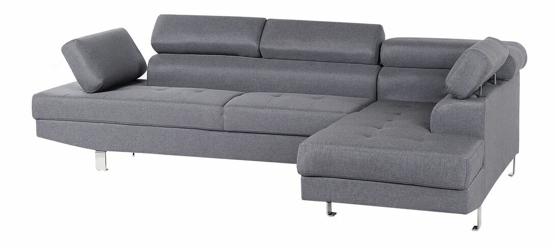 Rohová sedací souprava Notrale (šedá) (P)