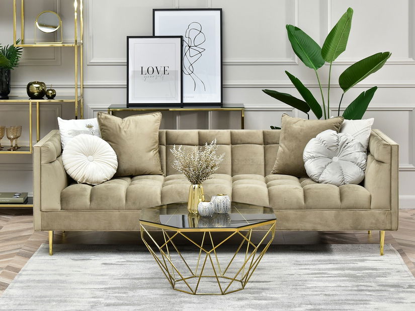 Konferenční stolek Maltez (zlatá)