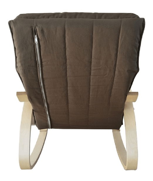 Houpací křeslo Runde (hnědá + bříza)