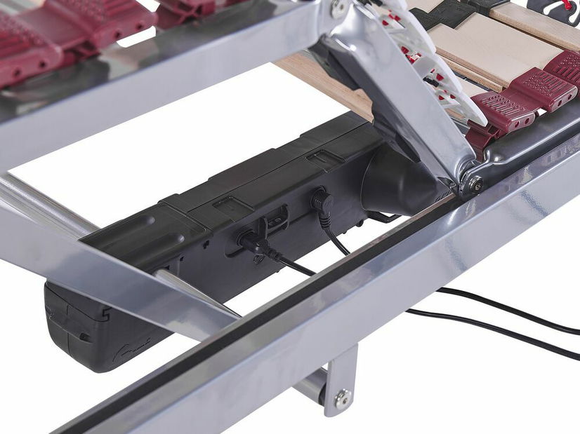 Set 2 ks. elektricky nastavitelných lamelových roštů 200x180 cm MUUN (dřevo) (šedá)