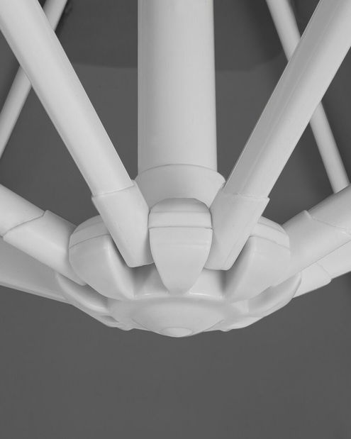 Zahradní slunečník 300 cm SAVISSI (hliník) (tmavě šedá)