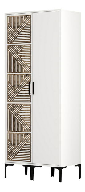 Šatní skříň Kiara PS (bílá)