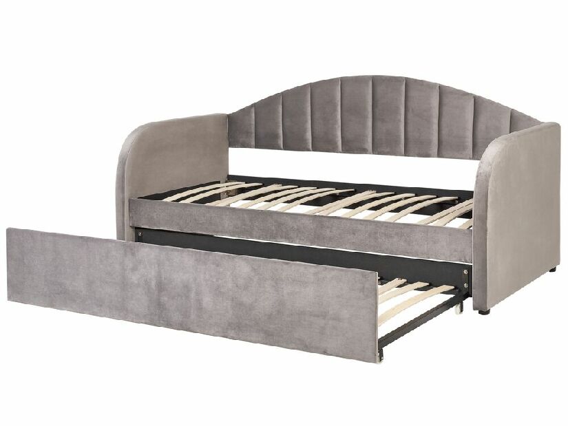 Jednolůžková postel 200 x 90 cm Eithan (šedá) (s roštem)