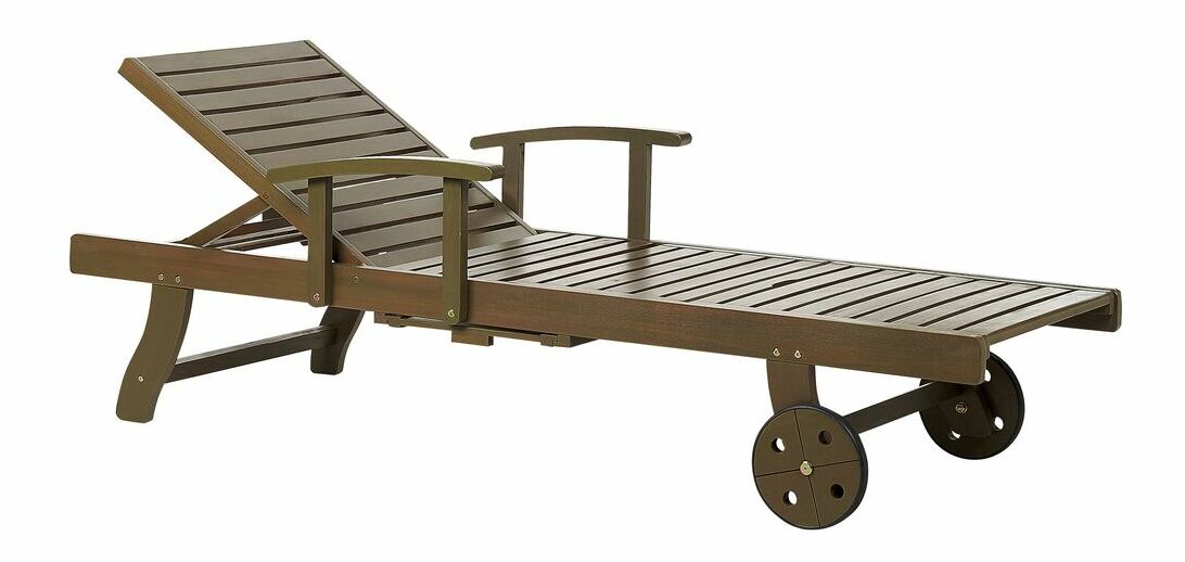 Zahradní lehátko Amati (tmavé dřevo)