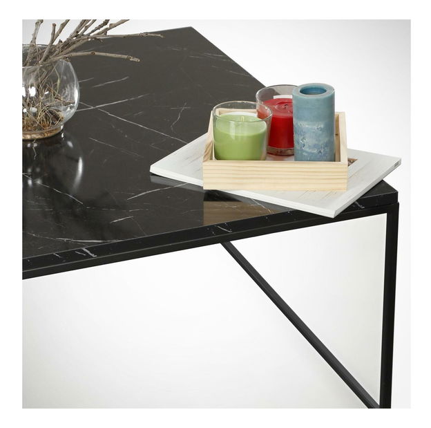 Konferenční stolek Polině (černá + bílá)