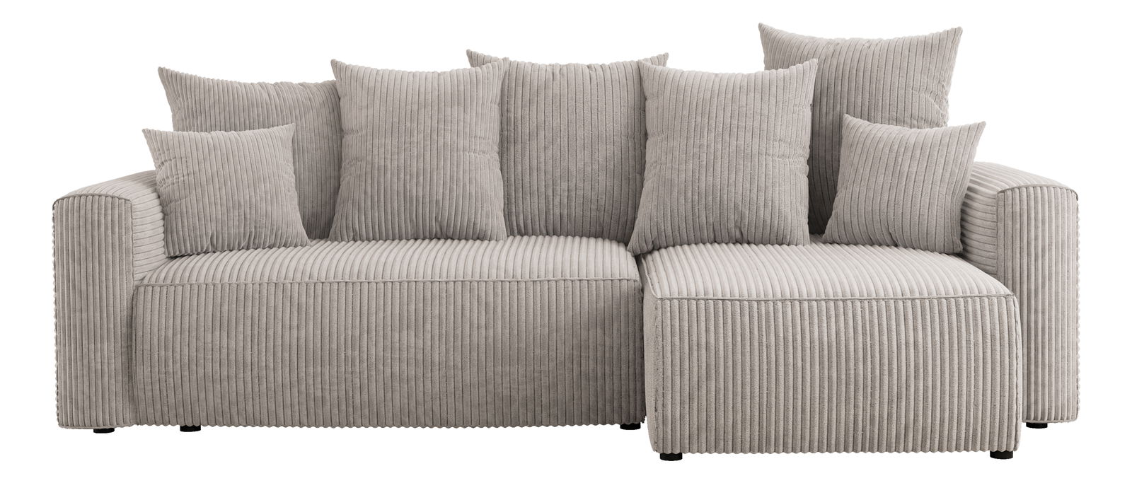 Rohová sedačka Denia (P) (mléčná)