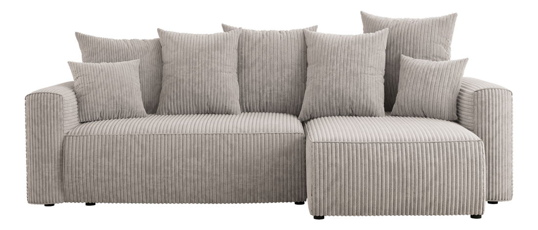 Rohová sedačka Denia (P) (mléčná)