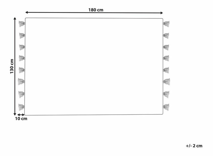 Deka 130 x 180 cm Bernadette (béžová)