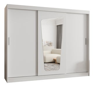 Šatní skříň 250 cm Mokka (bílá)