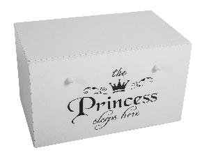 Úložný box pro děti Ione (bílá + princess)