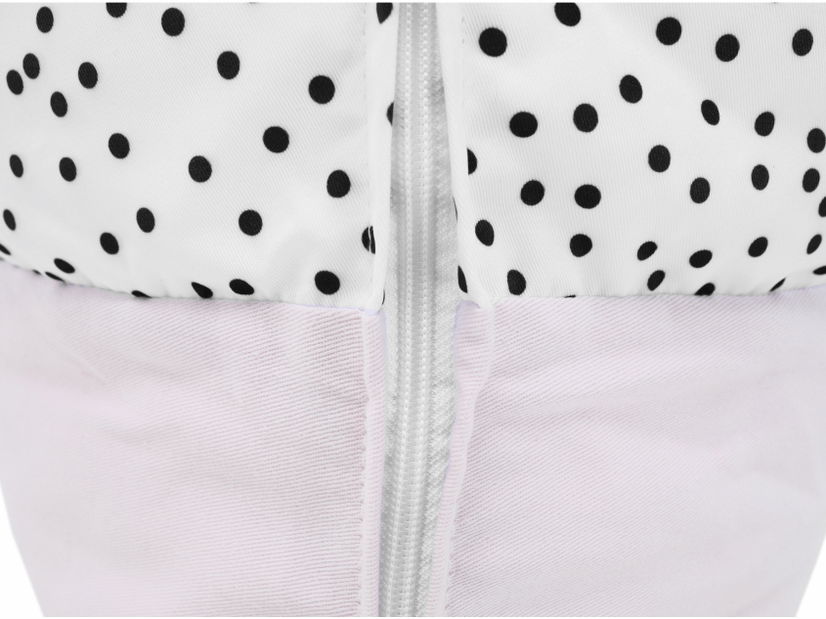 Sedací vak Polly (bílá + růžová)