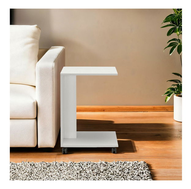 Příruční stolek Soleil (diamantová bílá)