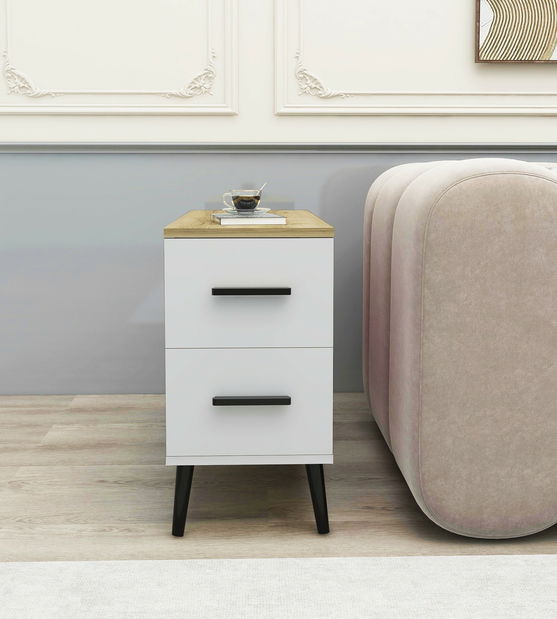 Příruční stolek Iceland Delta (bílá)