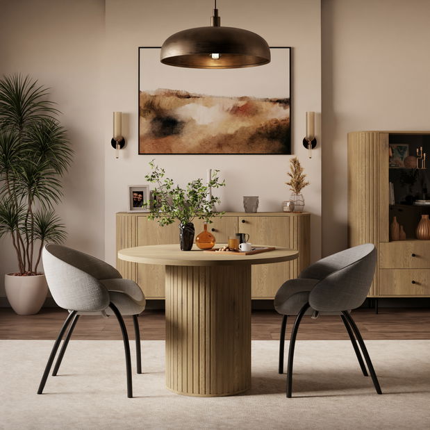 Rozkládací jídelní stůl Ovalina (dub)