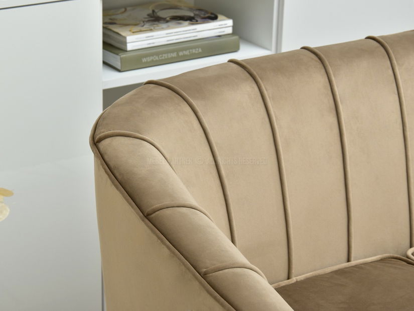 Pohovka Etimee S (béžová + černá)