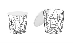 Konferenční stolek Lata (černá + bílá)