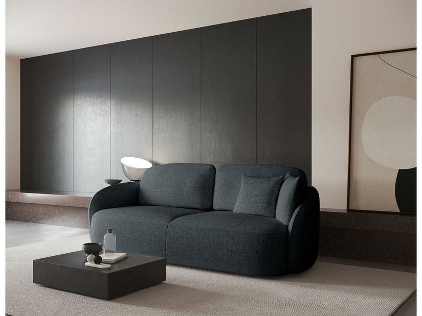 Pohovka trojsedačka Sheila (tmavě šedá + černá)