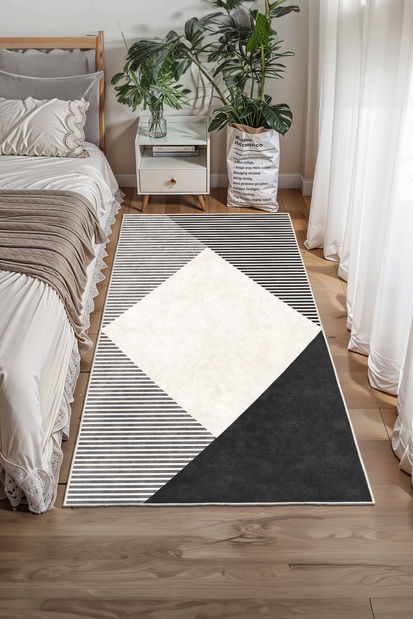 Koberec 160 x 230 cm Stefanie 28 (šedá + černá)