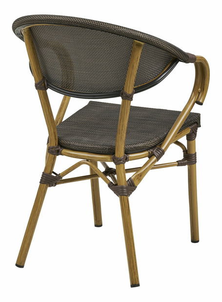 Zahradní židle Celmira (tmavě hnědá)