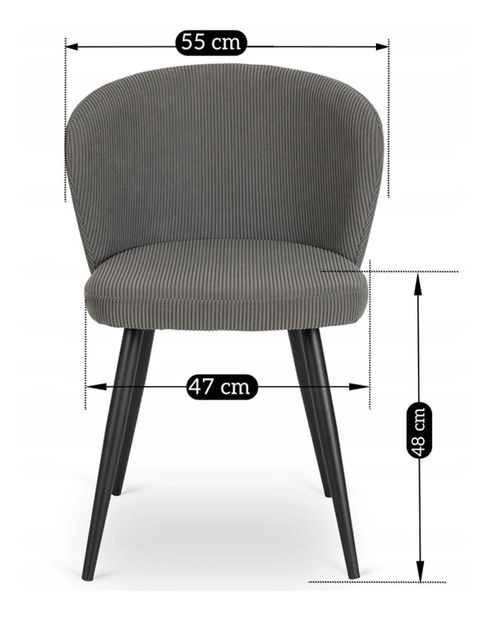 Jídelní židle Holding (šedá)