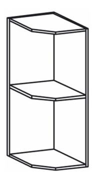 Horní kuchyňská skříňka, rohová Royal G25PZ/P sosna skandinávská/dub divoký (P) *výprodej